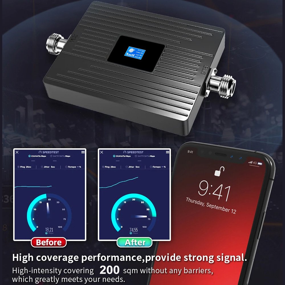 Gsm signal booster 2g 4g 900 1800Mhz Signal 4G Mobile Signal Booster 4g Cell Phone Repeater network booster For Home